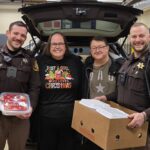 Tom & Mary Foster Christmas Meals Delivery to Sheriff Dept